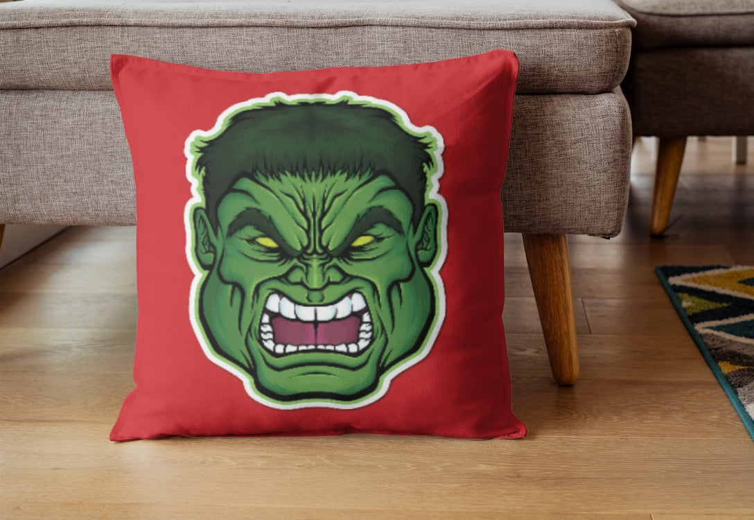 Hulk | Superhero Cushion | Square | 16 x 16 | Marvel Heros