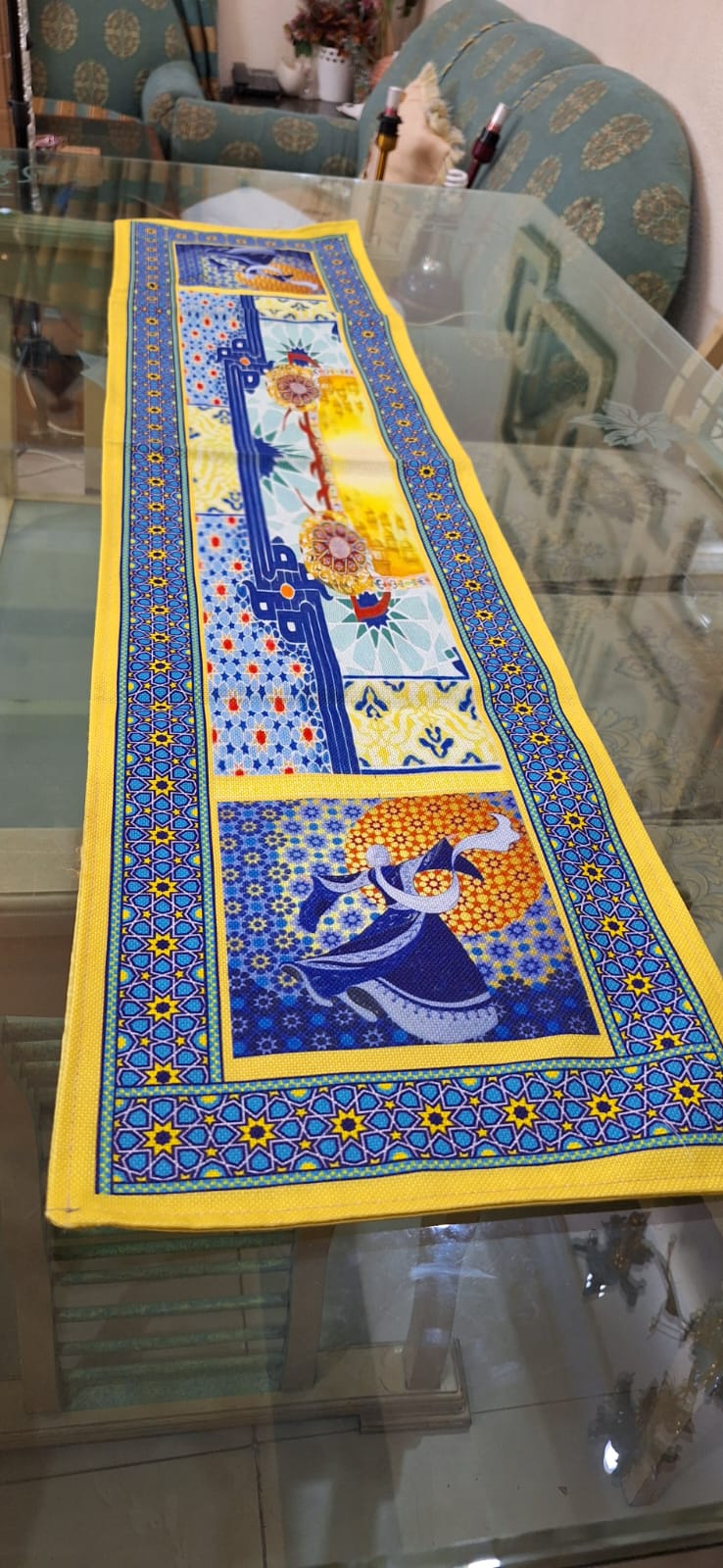 Dancing Darvesh Runner | Dancing Darvesh Collection | Jute | 54" x 14"