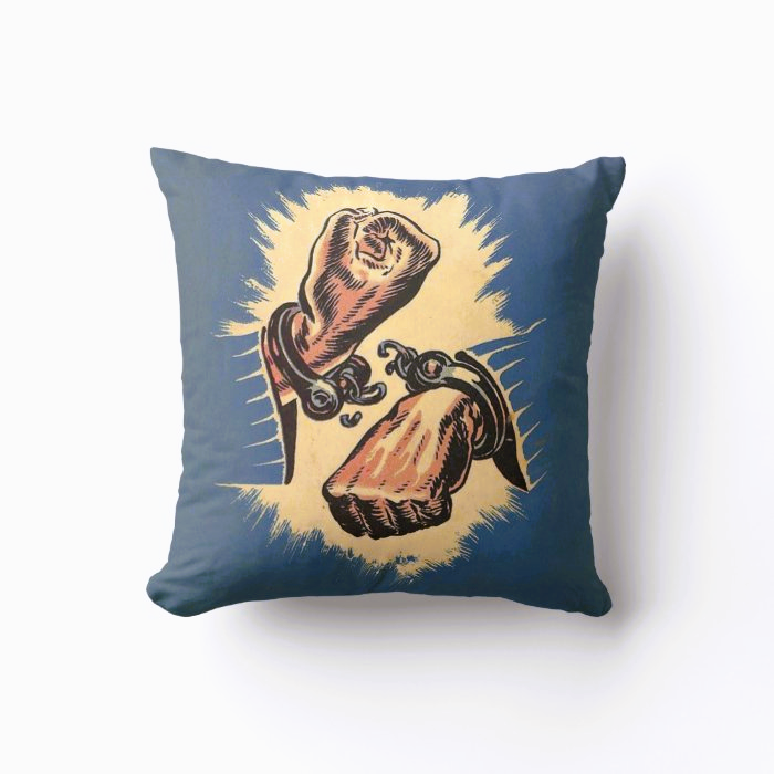 Break Free | Freedom | 18 x 18 | Dull Silk | Cushion Cover + Faux insert.