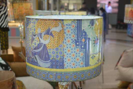 Dancing Darvesh Lampshade | Dancing Darvesh Collection | Jute | 16" Diameter